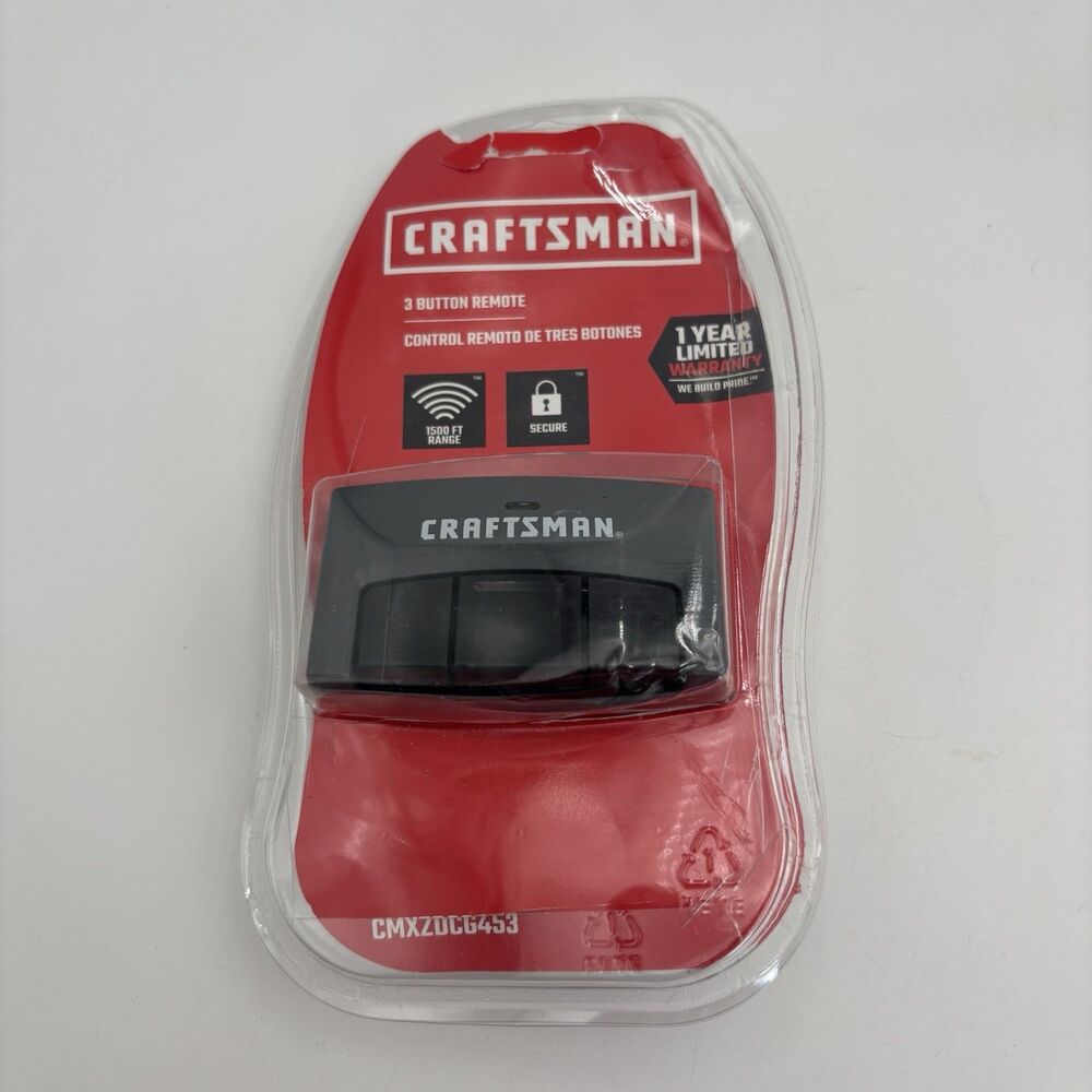 Craftsman CMXZDCG453 3 Button Garage Door Opener Remote Visor Clip Genuine OEM